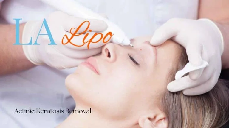 Woman receiving Actinic Keratosis Removal Treatment St Helens