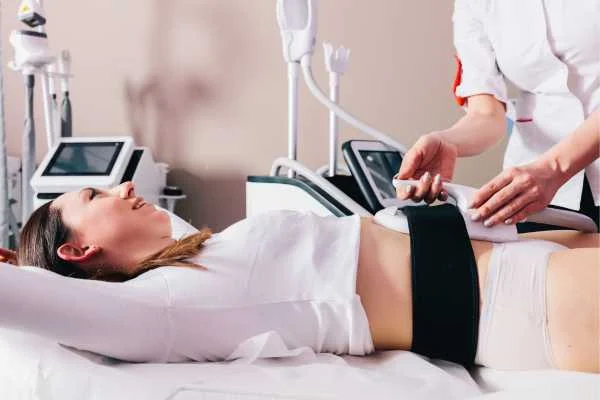 woman having body sculpting to help improve her body image and her mental health St Helens