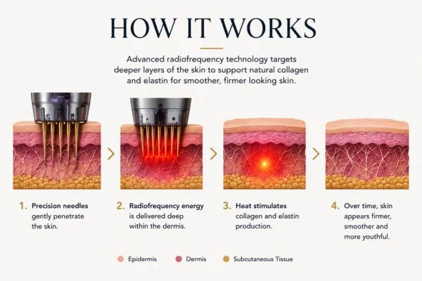 Diagram of how Collagen Lift Therapy St Helens works